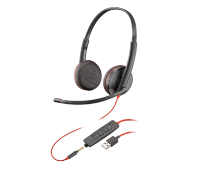 Słuchawki biurowe, callcenter Poly Blackwire 3225 USB-A bulk